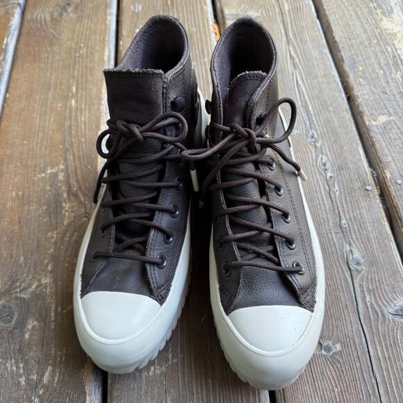 Converse Chuck Taylor All Star Lugged Leather Waterproof Hi Sneaker Women's 7.5 - Picture 15 of 15